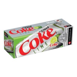 Coca-Cola Diet Coke With Lime, 12 Ounce (12 Cans)