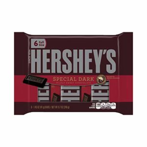 HERSHEY'S Special Dark Chocolate Candy Bars, 6 Count