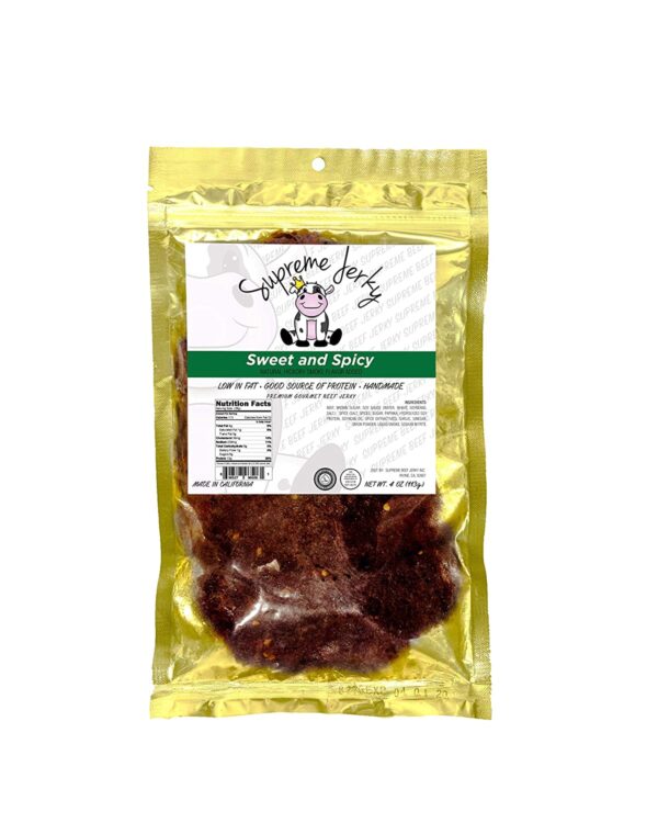 Halal Beef jerky, Supreme Beef Jerky, Sweet and Spicy