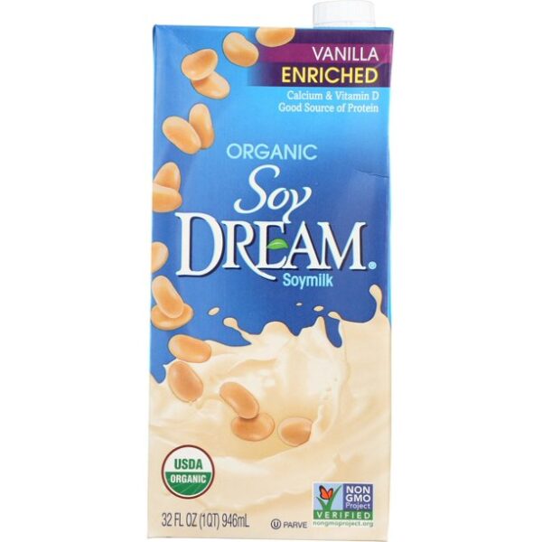 SOY DREAM Enriched Vanilla Organic Soymilk, 32 fl. oz. (Pack of 6)