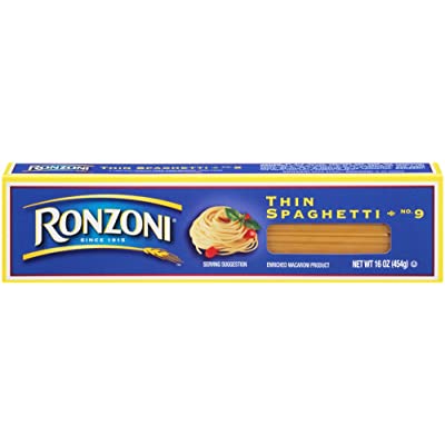 Ronzoni Thin Spaghetti, 16 oz (Pack of 20)