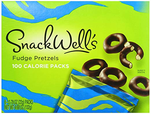 SnackWell's Mini Pretzels, Fudge Dipped, 6 Count (Pack of 6)