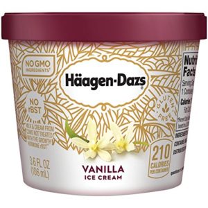 Haagen Dazs, Vanilla Ice Cream, 3.6 Oz. Cup (12 Count)