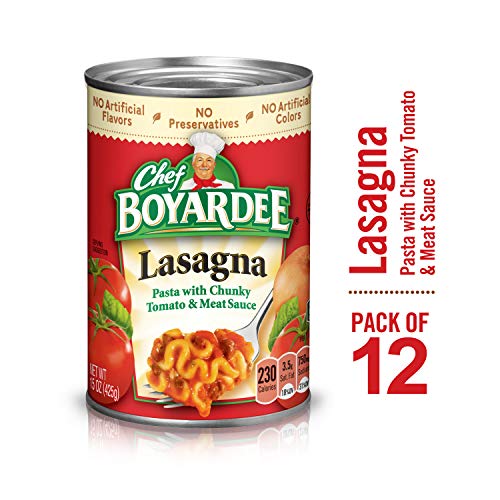 Chef Boyardee Lasagna, 15 oz, 12 Pack