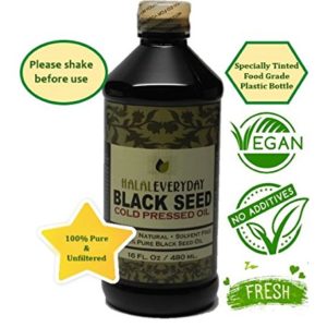 Pure Black Seed Oil - 16oz - 100% Pure and Cold Pressed Black Seed - Non-GMO and Vegan - Nigella Sativa -100% Hexane Free - Halal Certified - Special Food Grade Plastic Bottle