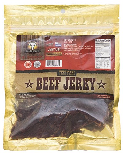 Halal Jerky - Teriyaki Flavor 4-pack (3 Oz Bag)