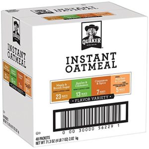 Quaker Instant Oatmeal Variety Pack, Breakfast Cereal, 48 Count