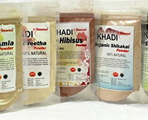 Khadi Amla Reetha Shikakai Bhringraj Hibiscus Powder ( Pack of 5)