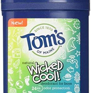Tom's of Maine Wicked Cool Deodorant for Boys Freestyle 2.25 Oz (Pack of 3)