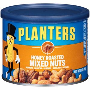 Planters Honey Roasted Mixed Nuts (10 oz Canisters, Pack of 4)