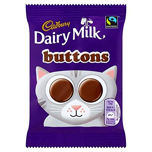 Cadbury Dairy Milk Buttons Chocolate 28 x 30g Bags (Bulk Buy)