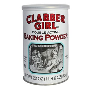 Clabber Girl Baking Powder, Gluten Free, Vegan, Vegetarian, Double Acting Baking Powder in a Resealable Can with Easy Measure Lid, Kosher, Halal, 22 oz can (12 pack)