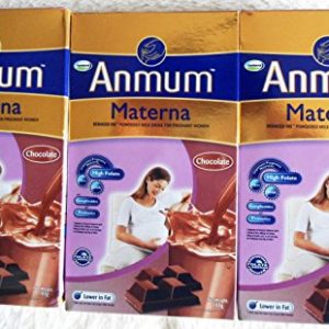 Lot of 3 Anmum Materna Powdered Chocolate Milk Drink for Pregnant Women 180g each box (Total 540gr) HALAL
