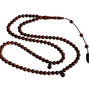 Small 6mm 99-Bead Dark Brown Turkish Kuka - Koka Seed Praying Beads - Islamic Zikr Beads