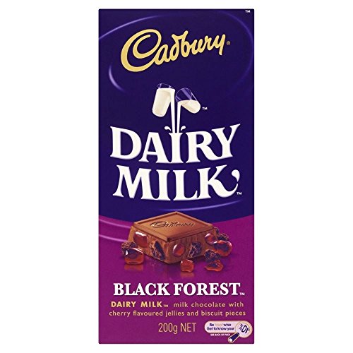 Cadbury Dairy Milk Black Forest Chocolate Bar (220g) - Pack of 2