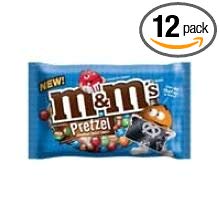 M and Ms Pretzel Chocolate Candy, 9.9 Ounce Bag - 12 per case.