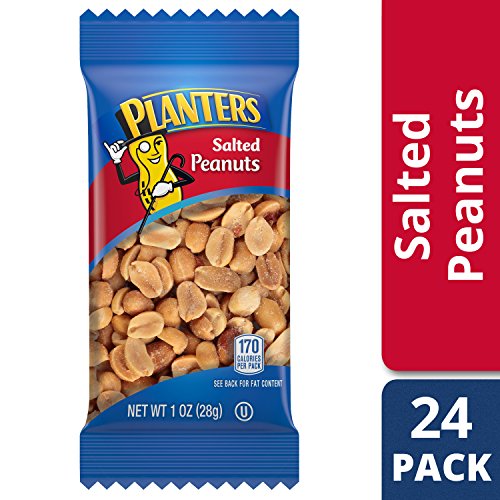 Planters Salted Peanuts (1 oz Bag, Pack of 24)