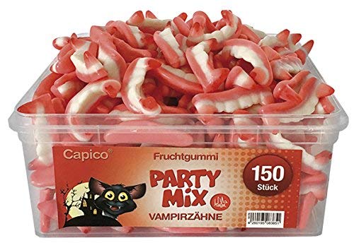 Capico Gummy Candy Halal Party Mix Wampir Teeth (1 x 1,05 kg)