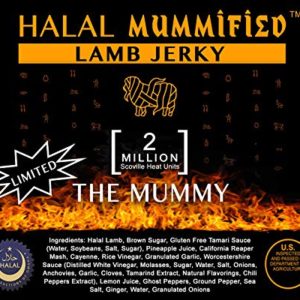 Mummified Halal Lamb Jerky - The Mummy Carolina Reaper