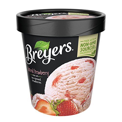 Breyers, Strawberry All Natural Ice Cream, Pint (8 Count)