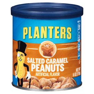 Planters Salted Caramel Peanuts (6 oz Canisters, Pack of 8)