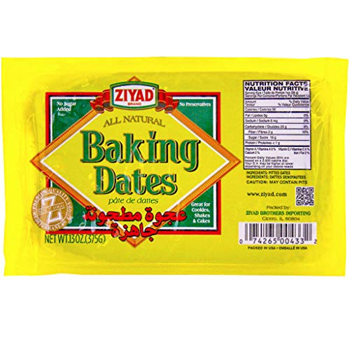 Ziyad Brand All-Natural Baking Dates (Date Spread/Paste) 13 OZ