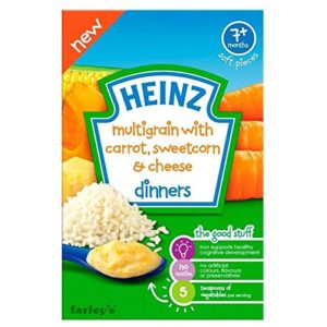 Heinz Multigrain with Carrot, Sweetcorn & Cheese Dinners 7mth+ (100g)
