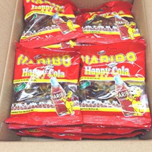 Haribo Gummi Candy, Happy Cola 80g x 24, 1 Box, Halal, 24 Bags