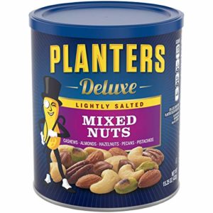 Planters Mixed Nuts, Lightly Salted Deluxe Mixed Nuts, 15.25 Ounce