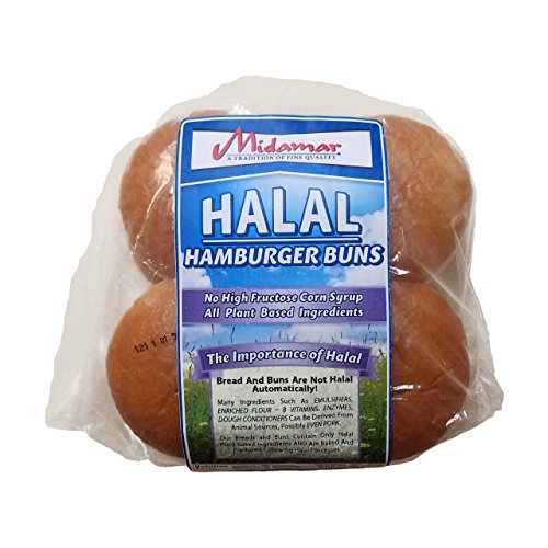 Midamar Halal Hamburger Buns - 12/12 oz loaves per case