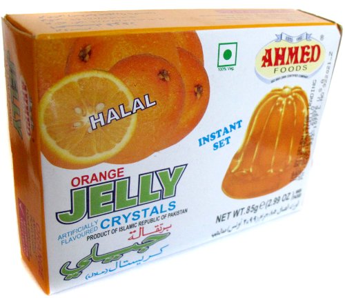 Ahmed Instant Set ORANGE Jelly Crystals (Halal) - 2.99oz