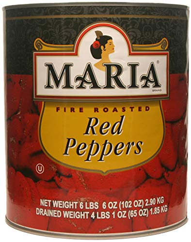 Maria, Fire Roasted Red Peppers, Imported from Peru, 102 oz