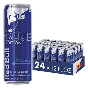Red Bull Energy Drink, Blueberry, 24 Pack of 12 Fl Oz, Blue Edition