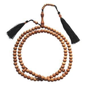 Sandalwood Prayer beads - 8mm-bead Sandal wood Tasbih Prayer Beads Misbaha Subha