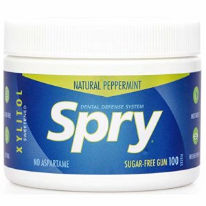 Xlear Spry Gum, Peppermint, 100 Count (Pack of 2)