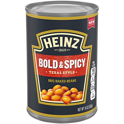 Heinz Texas Style Bold & Spicy BBQ Baked Beans, 16 oz Can