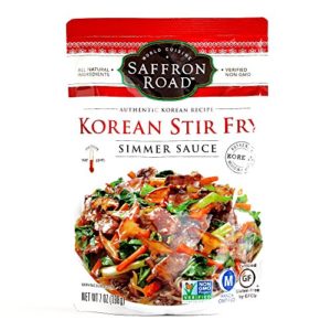 Saffron Road Korean Stir Fry Simmer Sauce 7 oz each (1 Item Per Order)