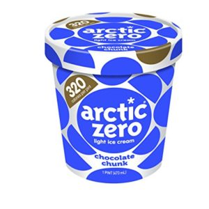 Pack of 6, Arctic Zero Light Ice Cream, Chocolate Chunk Pint