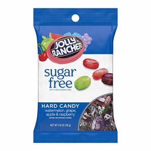 JOLLY RANCHER Hard Candy, Assorted Flavors, Sugar-Free, 3.6 Ounce Bag (Pack of 12)