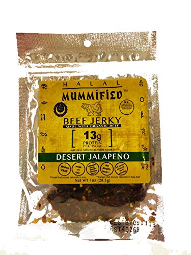 Mummified Halal Jerky (Desert Jalapeño, 5 x 1oz packs)