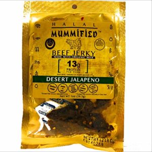 Mummified Organic Halal Beef Jerky (Desert Jalapeño 4 x 1oz packs)
