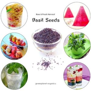1 LB Organic Halal Tukh Malanga Seeds (Make Delicious Rooh Afza Drinks/Falooda Ice Creams, Tokhme Sharbats, Basil Drinks, Basil Jellos/Puddings)