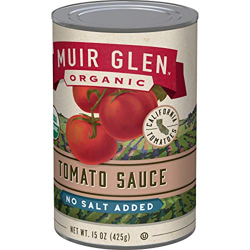 Muir Glen Organic No Salt Added Tomatoes, 15 oz (Pack of 12)