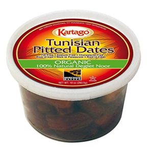 Tunisian Pitted Dates, USDA Organic, Natural Deglet Noor, 10 oz, Pack of 4