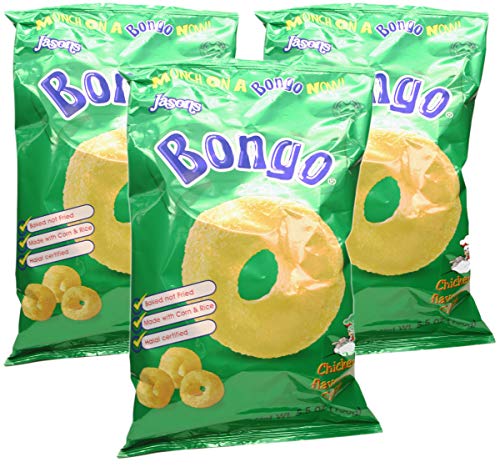 Jasons, Bongo Chicken Flavoured Snack (Pack of 3), Imported from Fiji, 5.50 oz (each)