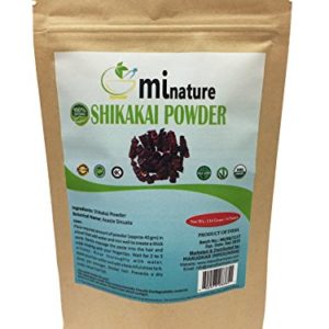 Organic Shikakai Powder by mi nature | Acacia Concinna | USDA NOP Certified 100% Organic | Vegan | Excellent Hair Conditioner(4 oz)