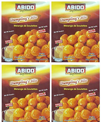 Abido Spices Dumplings Mix 1.1LBS/500g Powder Mix Premium Quality (Halal)- Pack of 4