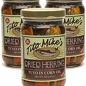 Tito Mike's, Dried Herring Tuyo in Corn Oil (Pack of 3), Imported from The Philippines, 8 oz (each)
