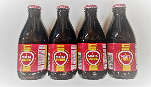 Malta India Non Alcoholic Malt Beverage Drink 7 Oz Bottles (4 Pack) 28 Total Ounces 4 Pk