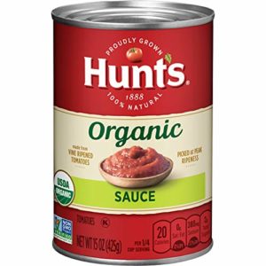 Hunt's Organic Tomato Sauce, 15 oz, 12 Pack